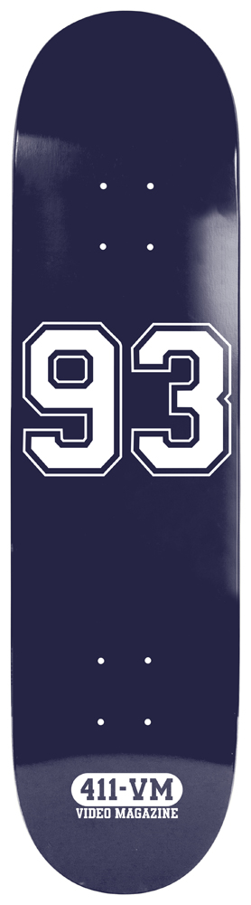 411 Skateboard Deck Athletic 93 8,25