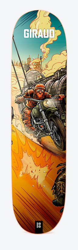 Plan B Giraud Supercharged Skateboard Deck 8.125