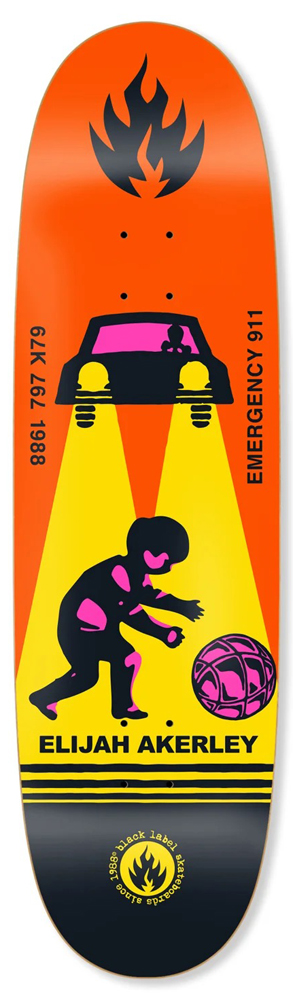 Black-Label Skateboard Deck Akerley 911 9,00