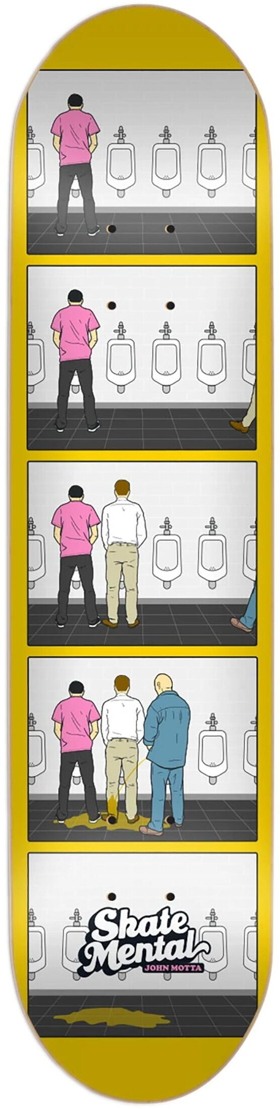 Skate-Mental John Motta Pisser Skateboard Deck 8.25 Skate-Mental John Motta Pisser Skateboard Deck 8.25