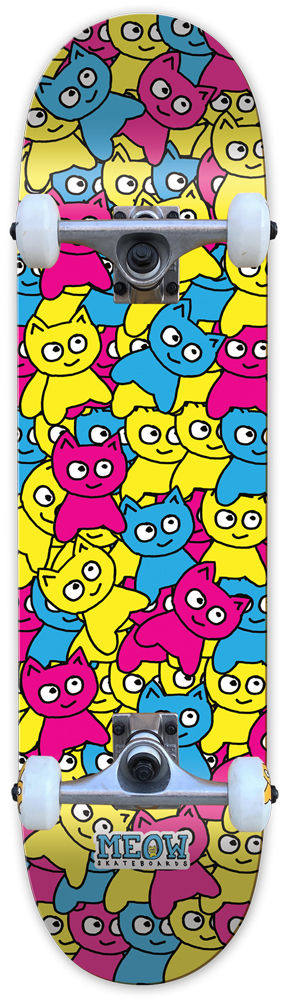 Meow Komplettboard Sticker Pile CMYK Multi 7,75