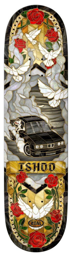 Real Skateboard Deck Wair Cathedral New 8,06