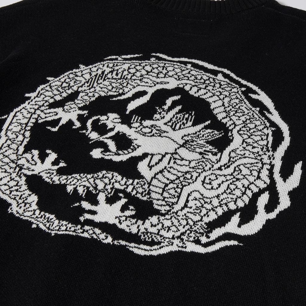HUF Twin Dragon Cardigan - black HUF Twin Dragon Cardigan - black M