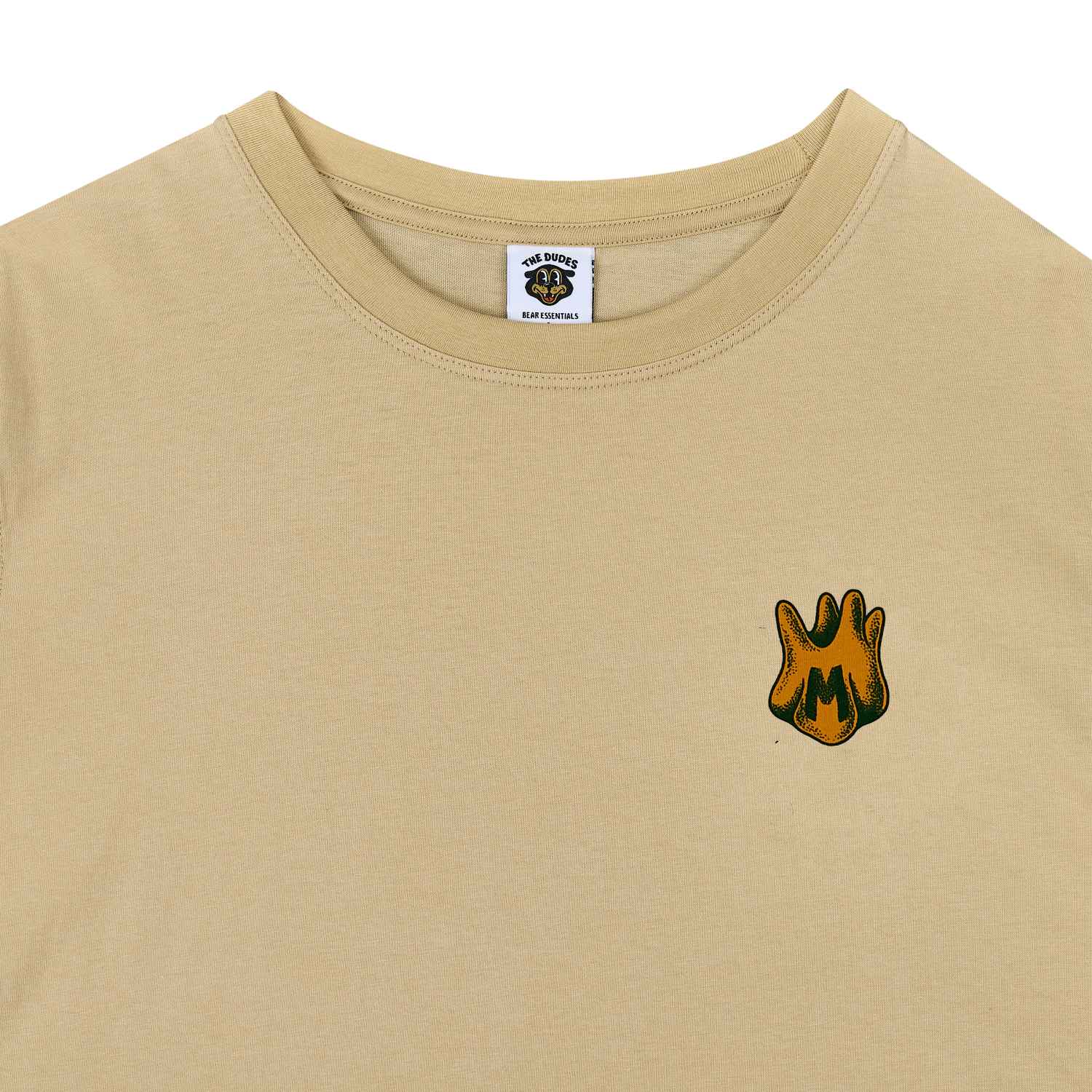 10066167-3 The Dudes Marea Dentadura T-Shirt - almond milk XXXL