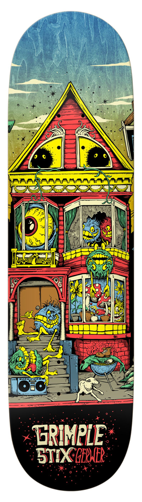 Anti Hero Skateboard Deck Gerwer Grimple Stix Victorians 8,25