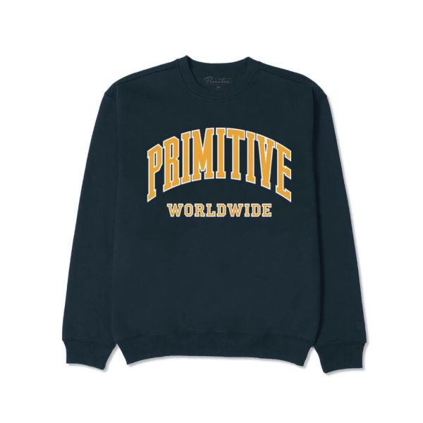 Primitive Collegiate Worldwide Pullover - navy