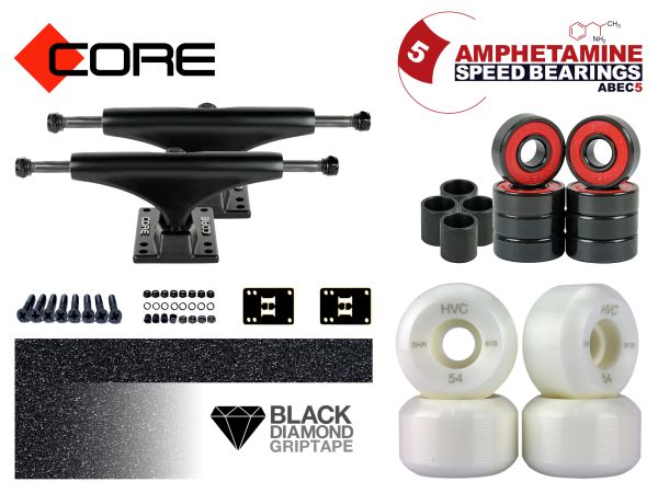 Skateboard Achsen Set-up Core black 6.0