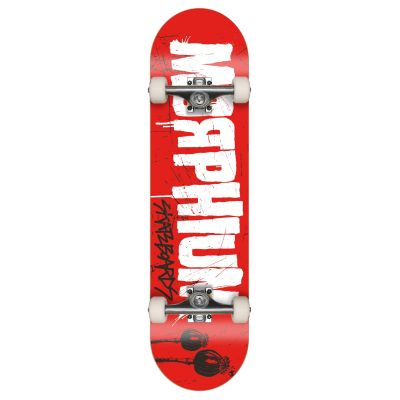 Morphium komplett Skateboard Logo Letters red