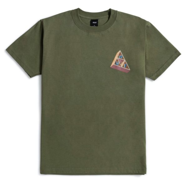 HUF Based Triple Triangle T-Shirt - olive