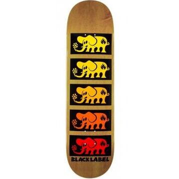 Black Label Team Elephant Stacked Skateboard Deck 8.25