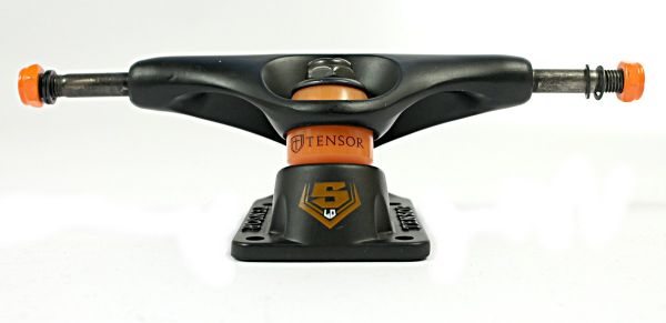 Tensor Trucks Skateboard Achse Slider Flat Schwarz 5.0