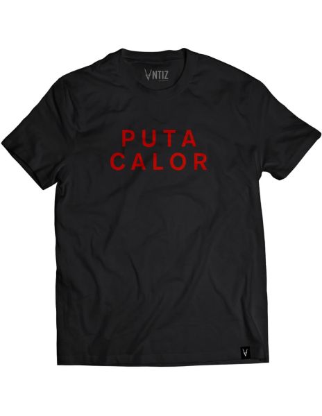 Antiz T-shirt PUTA CALOR – Black