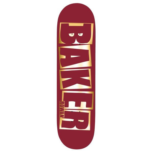 Baker Skateboard Deck Brand Logo Red Foil B2 RZ 8.3
