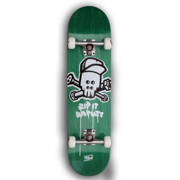 MOB Skateboards Komplettboard Skull green - 8.0