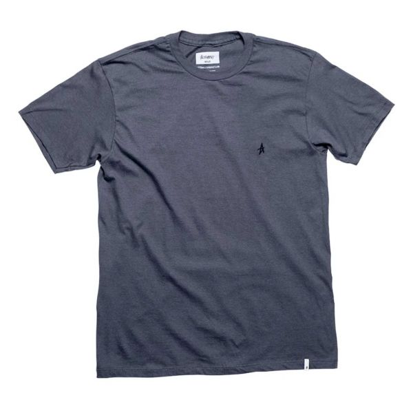 ALTAMONT T-Shirt MICRO EMBROIDERY charcoal
