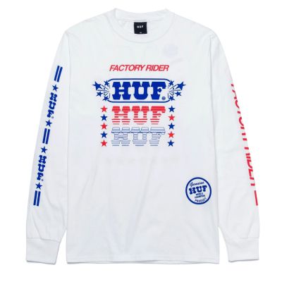 HUF Factory Rider Longsleeve - white
