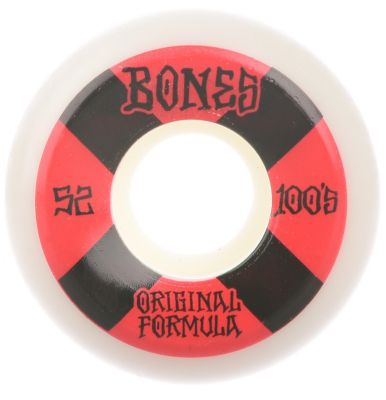 Bones Wheels Skateboard Rollen 100s white OG#4 100A V5 52mm