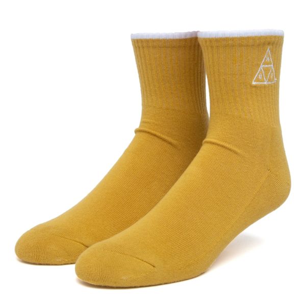 HUF Emb. Triple Triangle 1/4 Socken golden