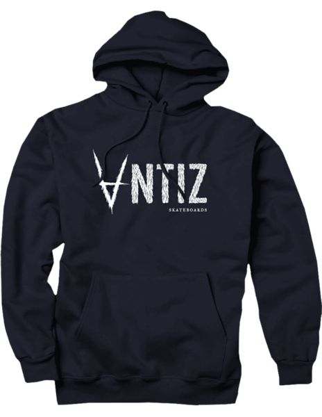 Antiz Sweatshirt Hoodie BIG SCRIPT – Navy