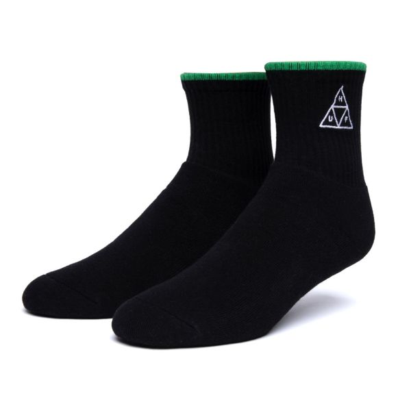 HUF Emb. Triple Triangle 1/4 Socken black