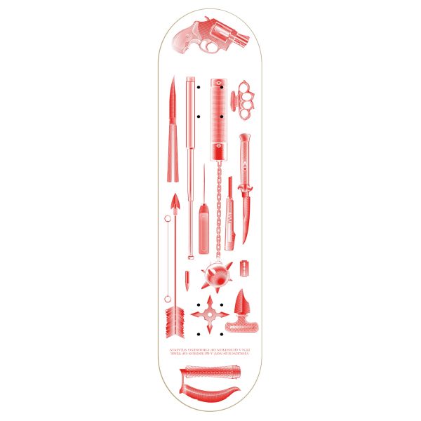Morphium Weapons white Skateboard Deck