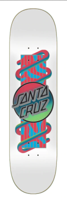 Santa Cruz Electric Lava Dot VX Skateboard Deck 8.0