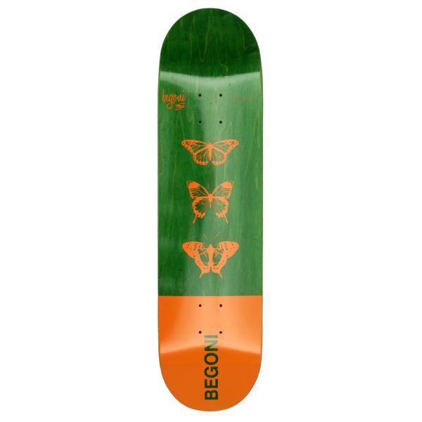 MOB Skateboards x Begoni Triple Butterfly Deck - 8.25