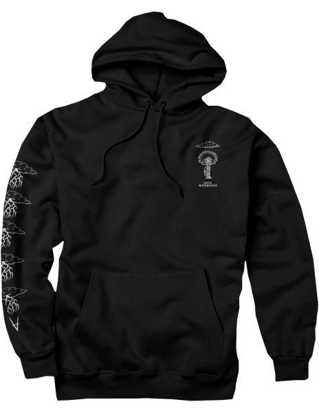 Antiz Sweatshirt Hoodie AD MORTEM – Double Sided – Black