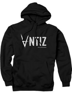Antiz Sweatshirt Hoodie BIG SCRIPT – Black
