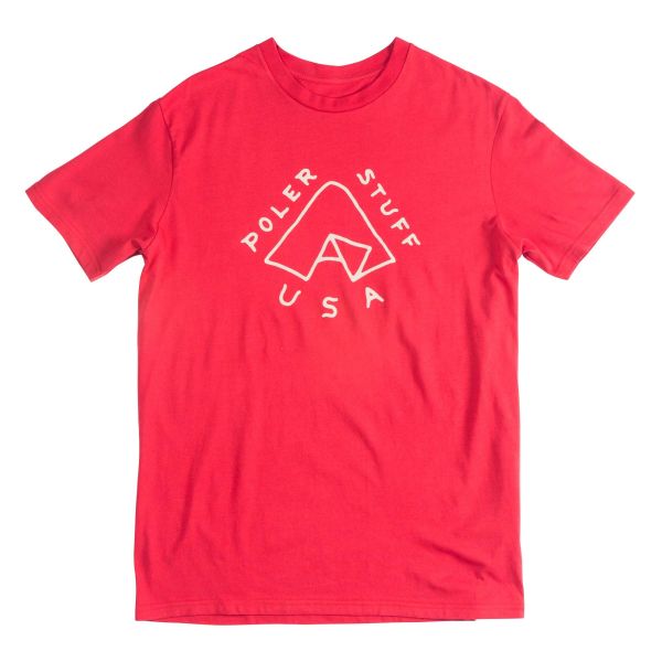 POLER T-Shirt TENT BACKPRINT lava