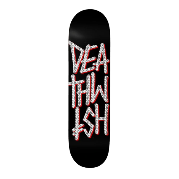 Deathwish Deathstack BLK/HOLO Foil Skateboard Deck 8.00