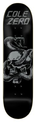 Zero Skateboard Deck Cole Skull & Snake 8,50
