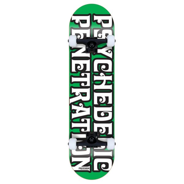 Freedom komplett Skateboard Psychedelic Penetration green