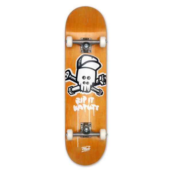 MOB Skateboards Komplettboard Skull yellow - 8.125