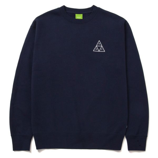 HUF Essentials Triple Triangle Pullover - navy