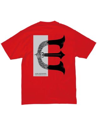 Evisen T-shirt E RECTANGLE - Red