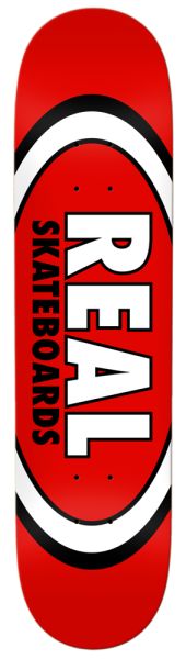 Real Skateboard Deck Team Classic Oval 8,12