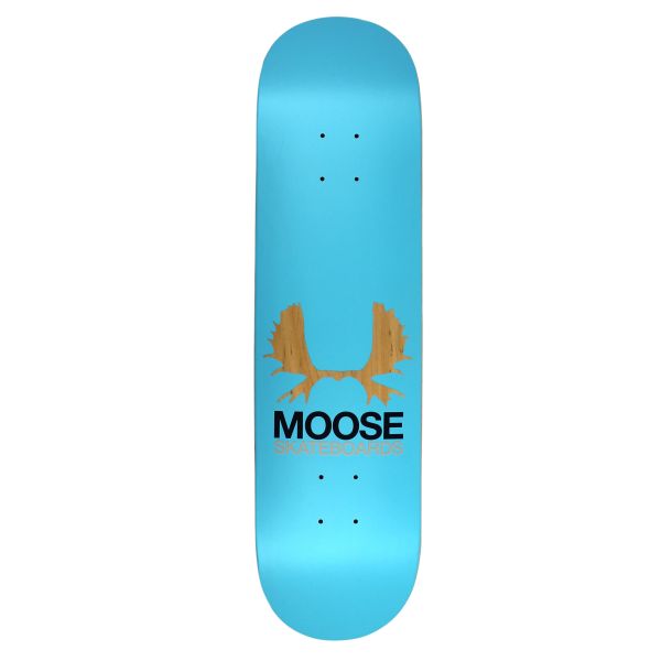 Moose Skateboard Deck Antlers Blue