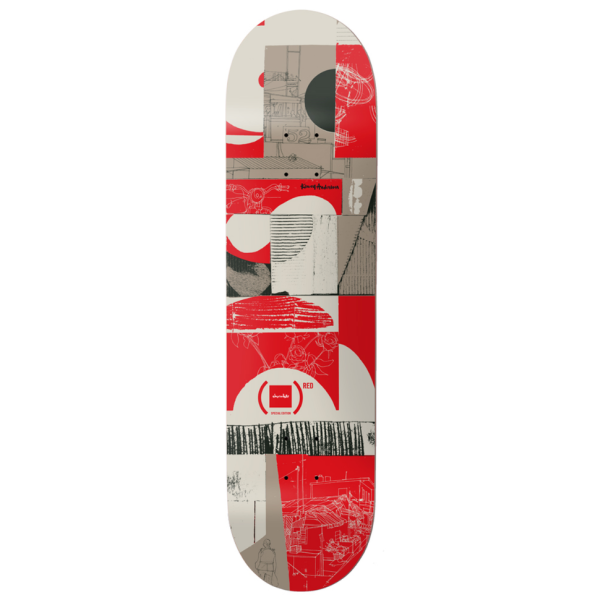 Chocolate Anderson Product Red Skateboard Deck 8.00