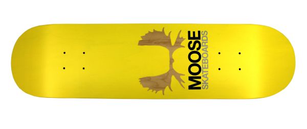 Moose Skateboard Deck Antlers Yellow