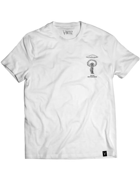 Antiz T-shirt AD MORTEM – Double Sided – White