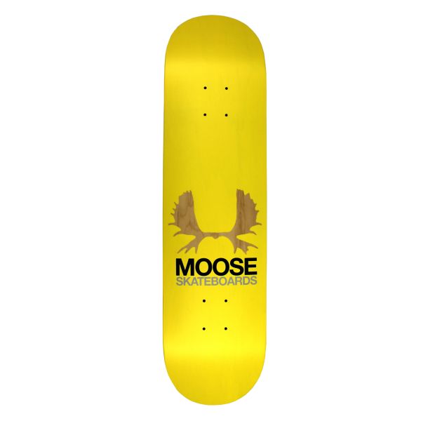 Moose Skateboard Deck Antlers Yellow