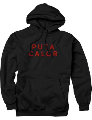 Antiz Sweatshirt Hoodie PUTA CALOR – Black
