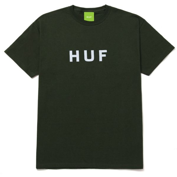 HUF Essentials OG Logo T-Shirt - forest green