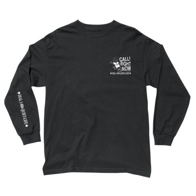The Quiet Life - Stressed Long Longsleeve - black