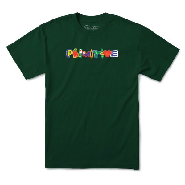 Primitive Peeled T-Shirt - forest green