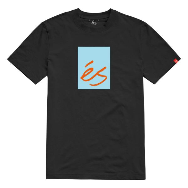 eS SKB T-Shirt MAIN BLOCK 2 (large light) black/light blue