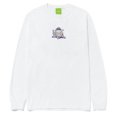 HUF Wasted Time Longsleeve - white