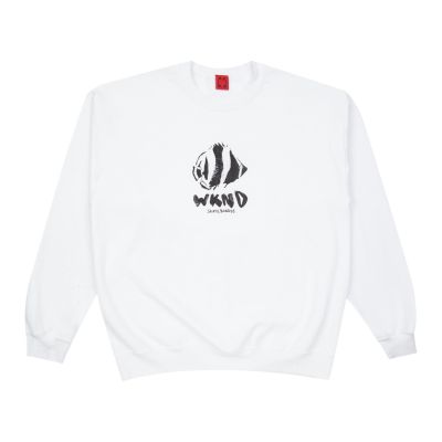 WKND Puffy Fish Pullover - white