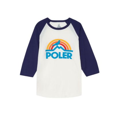 Poler Pigeon Rainbow Raglan T-Shirt - royal